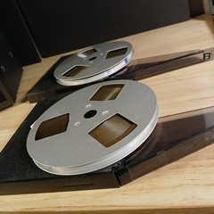 Pair of Vintage 7″ Aluminum Tape Reels for Akai GX-77 Reel to Reel Tape Deck