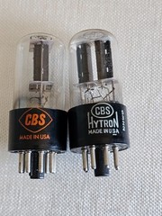 Set of 3 CBS 6SN7GTB & CBS Hytron 6SN7GT Vacuum Tube