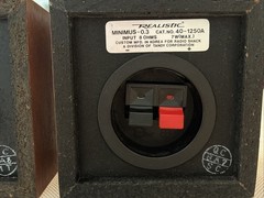 Set of 2 Realistic MINIMUS 0.3 Cat. 40-1250 7 Watt Shelf Speakers VTG Untested