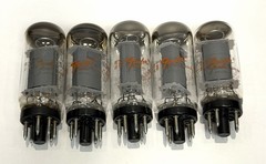 (1) FENDER 6V6GTA Tube Made In USA By RCA Coin Base B&K 700 606 & Current Tested