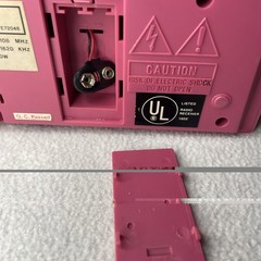 Vintage Sonic CR-100B Pink Clock Radio 1980s Retro Memphis Vaporwave Decor