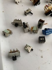 Group Lot SWITCHCRAFT SWITCH SLIDE Siemens Guitar Electrical Vintage Old Parts