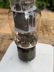 Western Electric 421A Tube DD Getter TV7 Tested Near NOS Level 6652