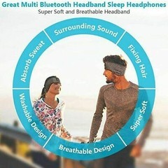 Bluetooth Headband Music Call-Black