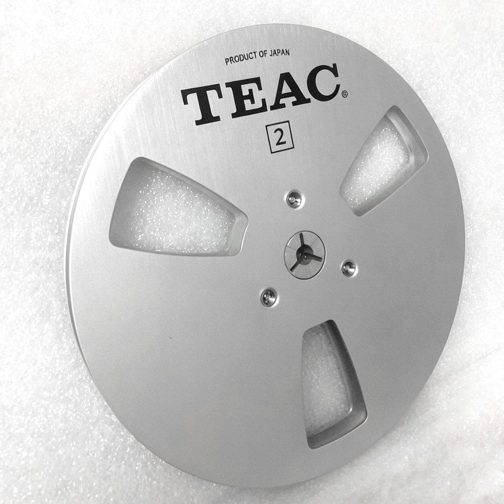 1 Pair 7 Inch TEAC Silver Aluminum Alloy Take-Up Tape Reel