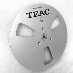 1 Pair 7 Inch TEAC Silver Aluminum Alloy Take-Up Tape Reel