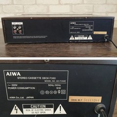 AIWA AD-F350E Rare Vintage Stereo Cassette Deck Warranty Serviced
