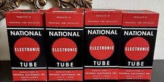 National Electronics Tungar Vacuum Tubes NL-623 Rectifier NOS Rare Lot CIB