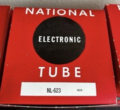 National Electronics Tungar Vacuum Tubes NL-623 Rectifier NOS Rare Lot CIB