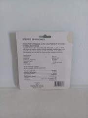 Vtg NOS Stereo Earphones Model 656058 W/ 3.5mm Stereo Plug And 7.5mm Plug.