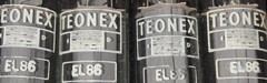 EL86/6CW5 NIB NOS Factory Date Matched Quad Teonex Valves England Boxes Tubes