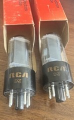Matched Pair 6W6GT NOS RCA Black Plate Beam Power Tubes