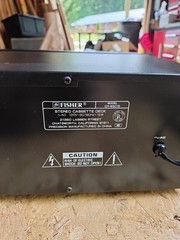 Fisher Double Cassette Deck CR-W-9015 Tested Both Decks Play