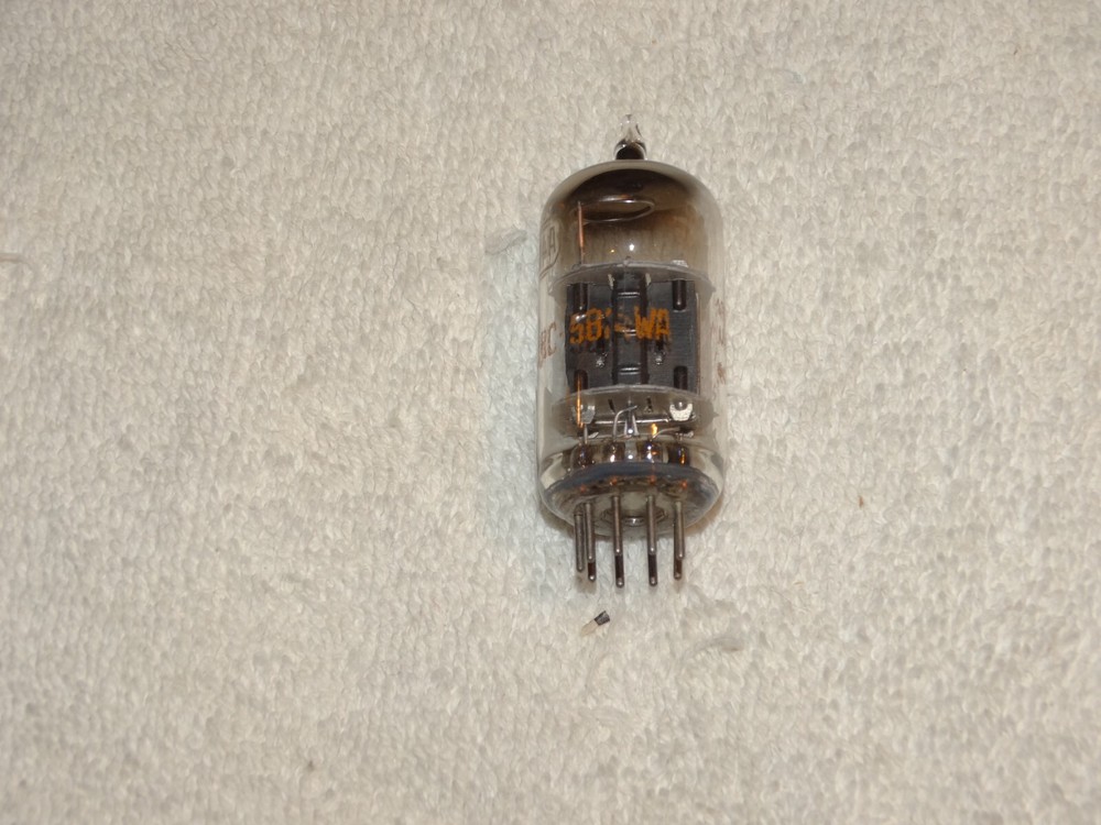 1 x CRC-5814A(12AU7) RCA Tube*Black Plates-O*Very Strong Testing*Command*#2