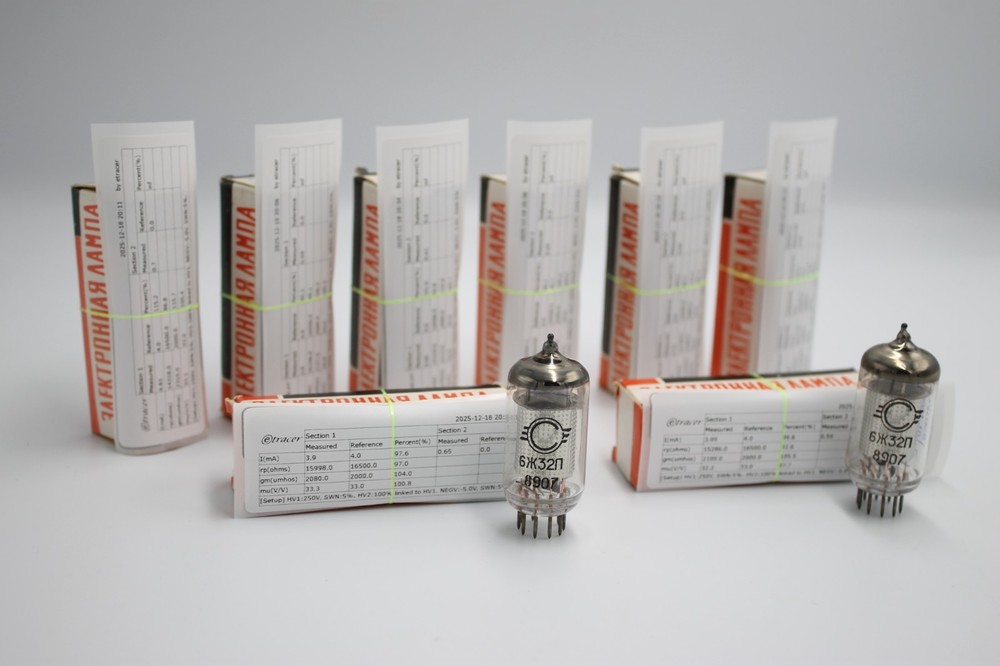 2 PCS 6J32P/ EF86 . Strong Test. Pentode. By Etracer.Svetlana.Original Box.NOS