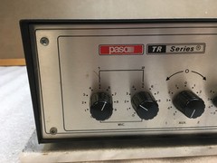 Vintage Paso TR 100 Series Solid State Amplifier Mfg Milano Italy 117V-60Hz 100W