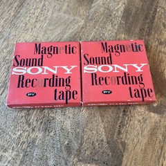 Vintage Sony MAGNETIC SOUND RECORDING TAPE – PY-3/62M 200FT – SET OF 2 – NEW