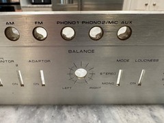 PIONEER SX-1250 PARTS OR REPAIR Faceplate No Glass Bent See Imagines Description