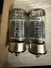 Date & Gm Matched Pair Sovtek 6550 WE 2007 Welded, Dual O Getters Russian Tanks