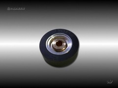 Pioneer RT-707 / 701 New Pinch Roller : Pulley with logo on the rear