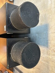 Tested Ohm Walsh 2XO Omnidirectional Floor Standing Stereo Speakers Pair Black