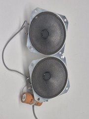 Vintage 3.5″ Speakers Out Of Portable Turntable