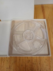 7″ plastic reel in white case lot of 5 analog reel to reel