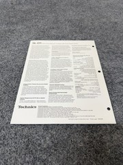 ⭐️ Original Technics SL-D1 Stereo Turntable Dealer Sales Brochure NICE! ⭐️