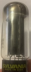 5U4GB/5AS4A NIB Sylvania Rectifier Vacuum Tube Black Plate Halo Balanced NOS