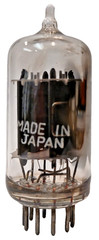 EXACT MATCHED GAIN (98.0, 98.0) TUNG-SOL? JAPAN 12AX7 TUBE CLEAR TOP SIDE GETTER