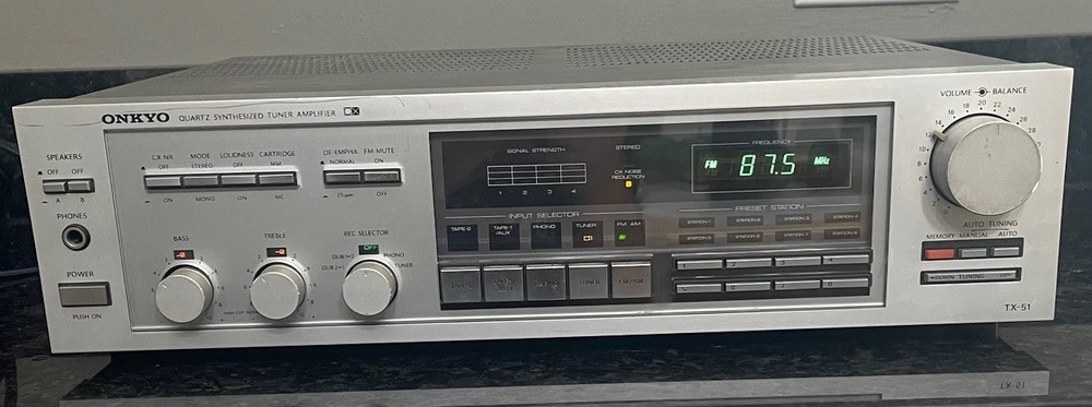 Vintage Onkyo TX-51 AM FM Stereo Receiver – TESTED FOR POWER