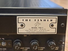 The FISHER 700 T AM FM STEREO RECEIVER AMPLIFIER 700-T | Vintage Audio READ
