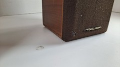 Vintage Realistic Minimus 7W Speakers Cat No 40-2039B Walnut Wood 8 Ohms 40W Max