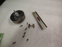 TEAC A-3300 SX reel to reel flywheel assembly
