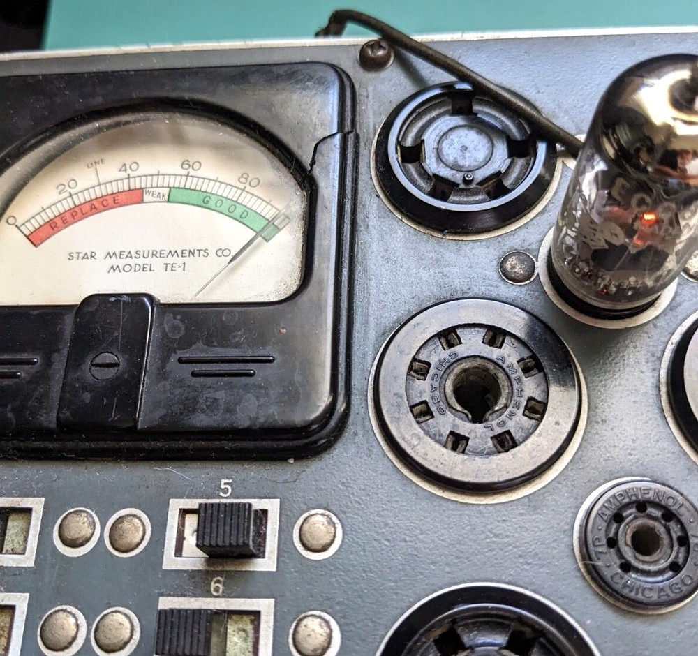 One Amperex ECC88 / 6DJ8 Tube OS – STAR TE-1 Tested 8/17/22 Made in Holland