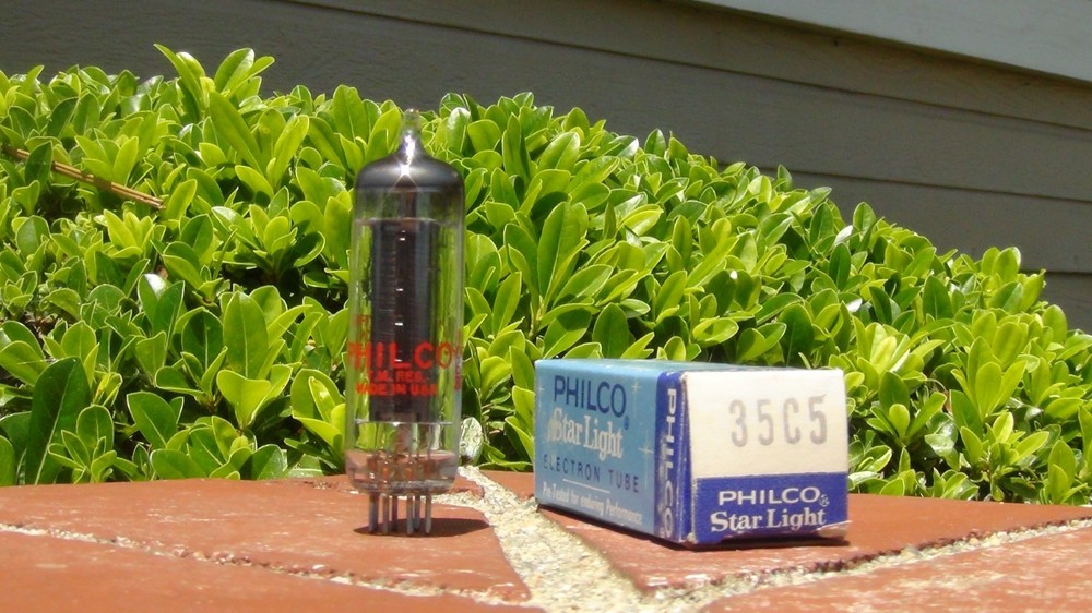 35C5 NOS/NIB Philco Power Output Tetrode Tube-Tested-Free Shipping in the US