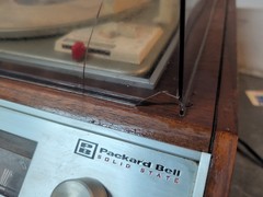 Vintage PACKARD BELL SOLID STATE RPS 02 W/ GARRARD TURNTABLE Wood Cabinet