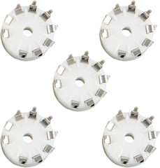 5Pcs Ceramic 9 Pin B9A PCB Mount Tube Socket for 12AX7 12AT7 12AU7 ECC83 ECC82 E