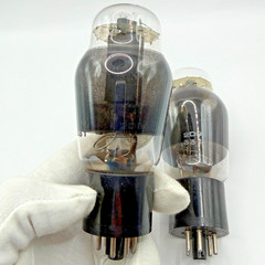 Haltron Brimar 6L6G CV1286 CV1947 EL35 KT66 NR77 smoked glass, matched pair