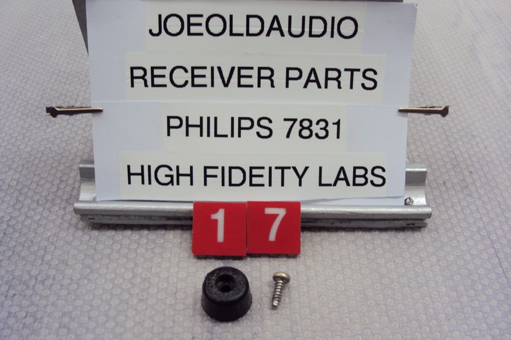 Philips 7831 Receiver Foot & Mounting Screw. Tested. Parting Out Entire 7831