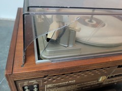 Vintage PACKARD BELL SOLID STATE RPS 02 W/ GARRARD TURNTABLE Wood Cabinet