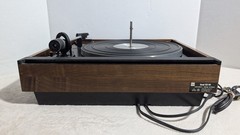 DUAL 1229 Turntable Ch21 Folding Dust Cover Walnut Auto Stop Start Shure M91ED