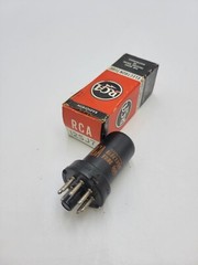 RCA 12SJ7 Electronic Radiotron Vacuum Tube Plug-In 8-Pin Octal Black Cylindrical
