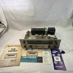 The Fisher 400 Tube FM Multiplex Stereo Receiver As Is For Parts
