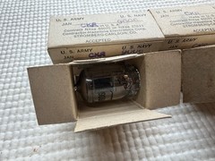 Vintage JAN 9006 Vacuum Tubes Lot of 4 CKR US Army Navy Tested Stromberg Carlson