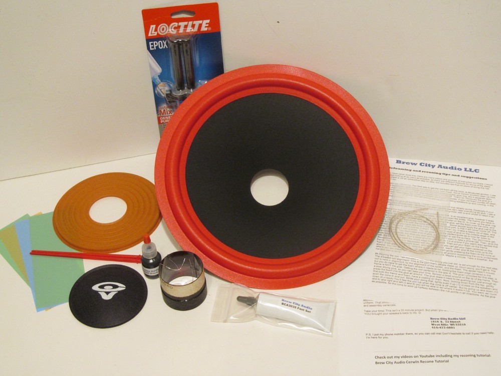 12″ Dual 4 Ohm Recone Kit for Cerwin Vega DC12 DC-12 woofer