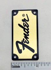 Fender Amp or Case Logo Badge Custom Made Metal with Screws