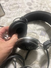 Vtg SONIC S/40 Stereo Headphones over ear cup Streamline guitar WORKS