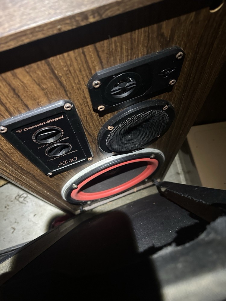Cerwin-Vega AT-10 Floor Speakers Set 2-Pack Working Perfectly THEY GET VERY LOUD