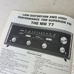 McIntosh History Audio Stereo Catalog of Amps Preamps Tuners Speakers M608X